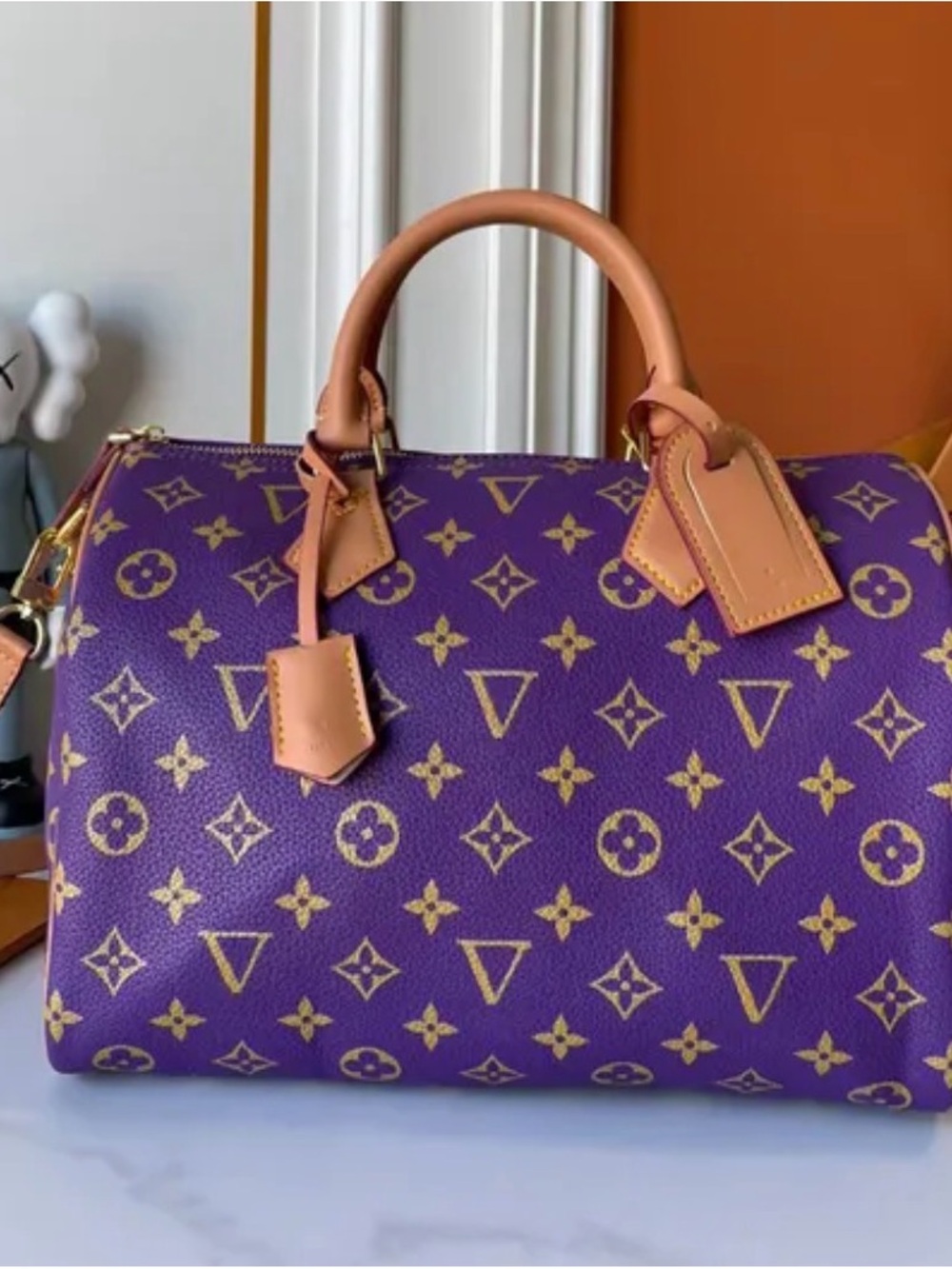 Coming Soon Luxury Purple Monogram SpeedySatchel Bag - Designer Style